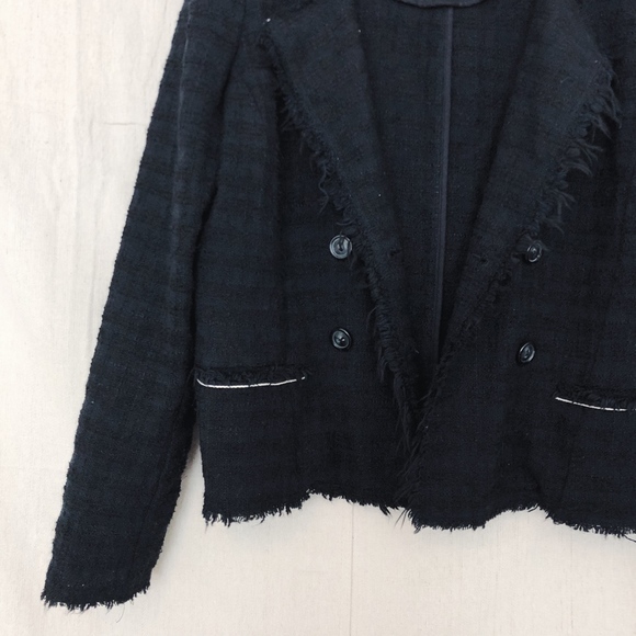 Isabel Marant Etoile Black Tweed Blazer - Picture 3 of 6